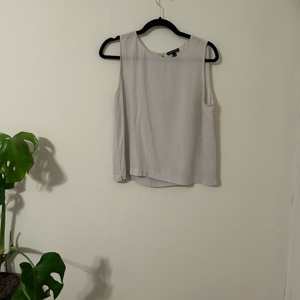 Eileen Fisher Cream Sleeveless Top